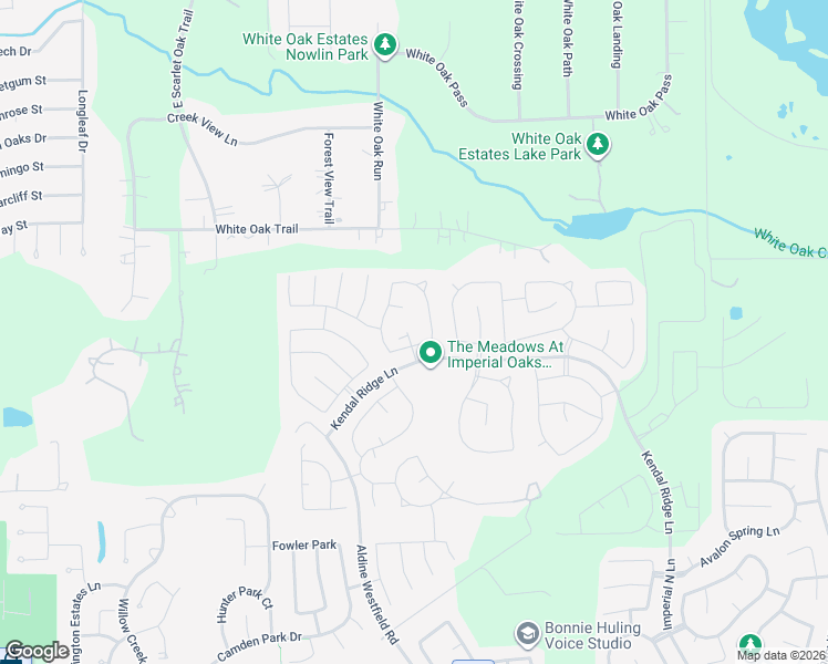 map of restaurants, bars, coffee shops, grocery stores, and more near 2619 Oakland Park Drive in Conroe