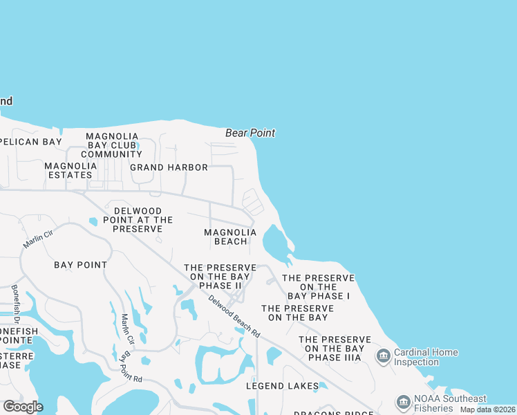 map of restaurants, bars, coffee shops, grocery stores, and more near 4123 Cobalt Circle in Panama City Beach