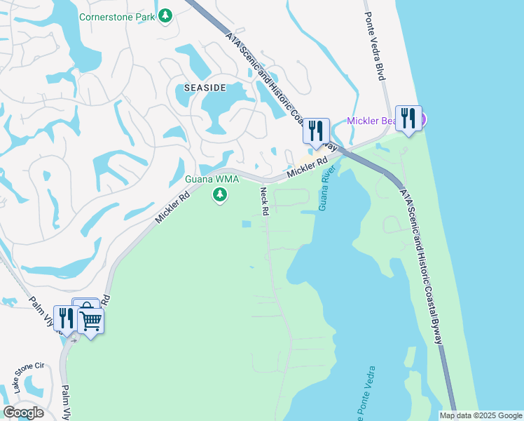 1117 Neck Road, Ponte Vedra Beach FL Walk Score