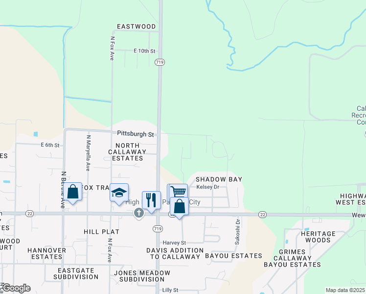map of restaurants, bars, coffee shops, grocery stores, and more near Nellie Street in Panama City