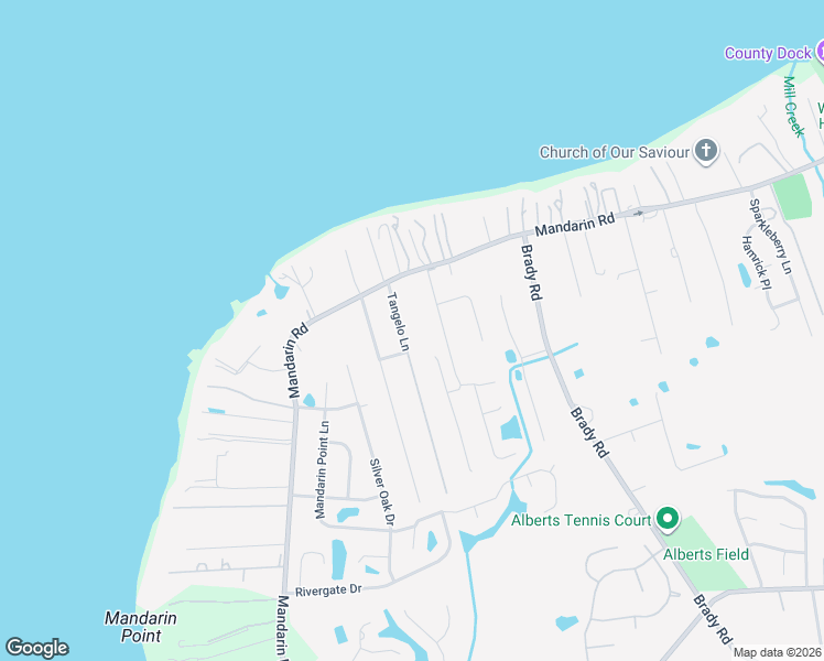 map of restaurants, bars, coffee shops, grocery stores, and more near 11651 Tangelo Lane in Jacksonville