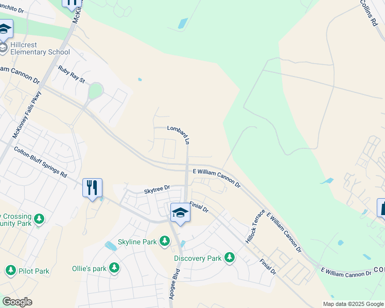 map of restaurants, bars, coffee shops, grocery stores, and more near 7921 Beacon Knob Way in Austin