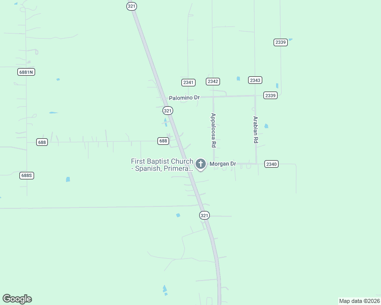 map of restaurants, bars, coffee shops, grocery stores, and more near 10950 Texas 321 in Dayton