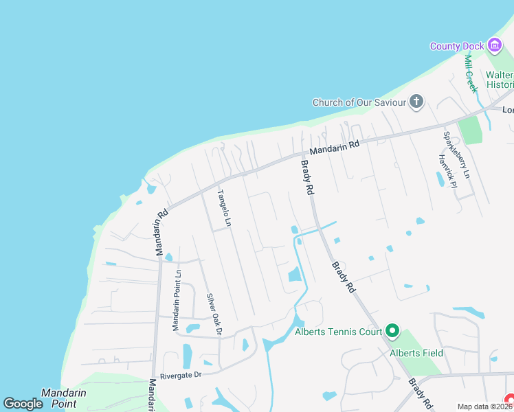 map of restaurants, bars, coffee shops, grocery stores, and more near 11627 Mandarin Terrace Road in Jacksonville