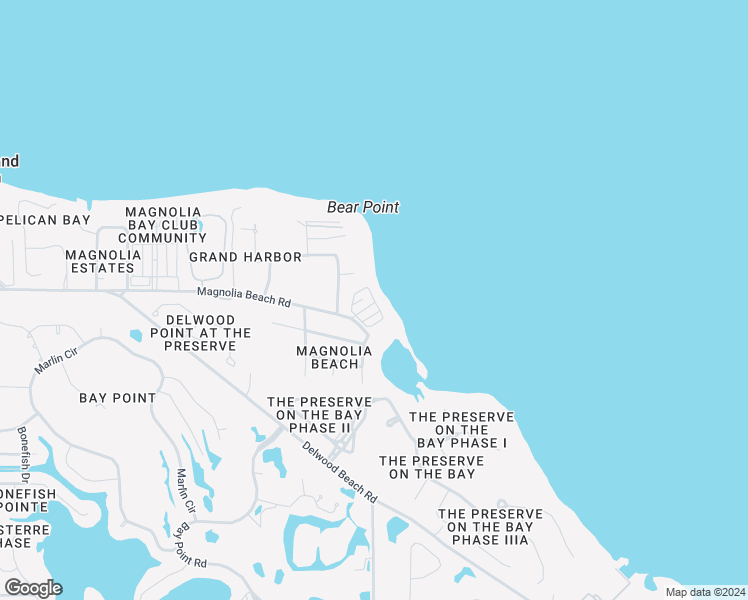 map of restaurants, bars, coffee shops, grocery stores, and more near 4100-4137 Cobalt Circle in Panama City