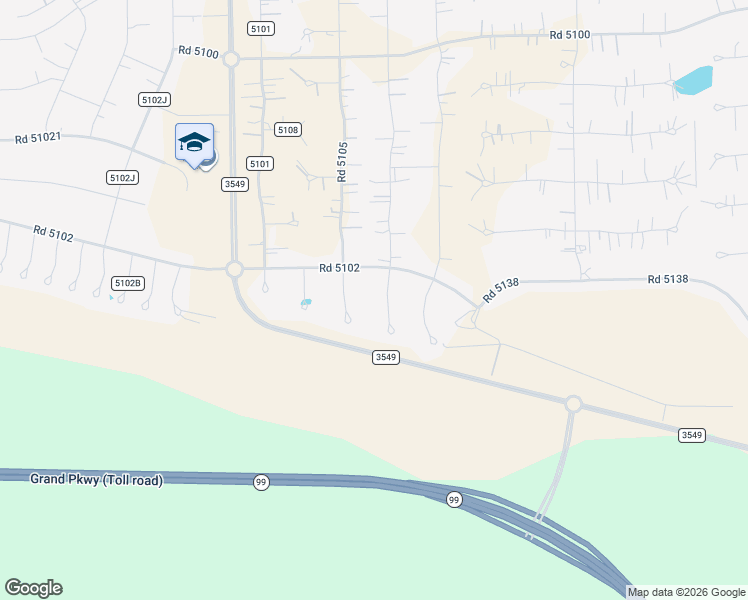 map of restaurants, bars, coffee shops, grocery stores, and more near 288 Road 5102 in Cleveland
