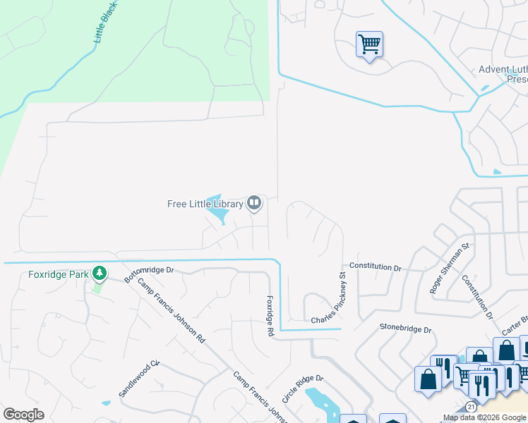 map of restaurants, bars, coffee shops, grocery stores, and more near 2613 Tramore Place in Orange Park