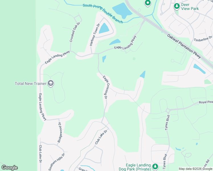 map of restaurants, bars, coffee shops, grocery stores, and more near 1372 Eagle Crossing Drive in Orange Park