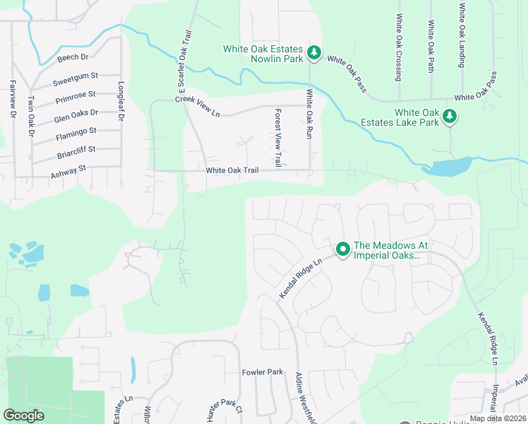 map of restaurants, bars, coffee shops, grocery stores, and more near 2810 Wilde Redbud Lane in Conroe