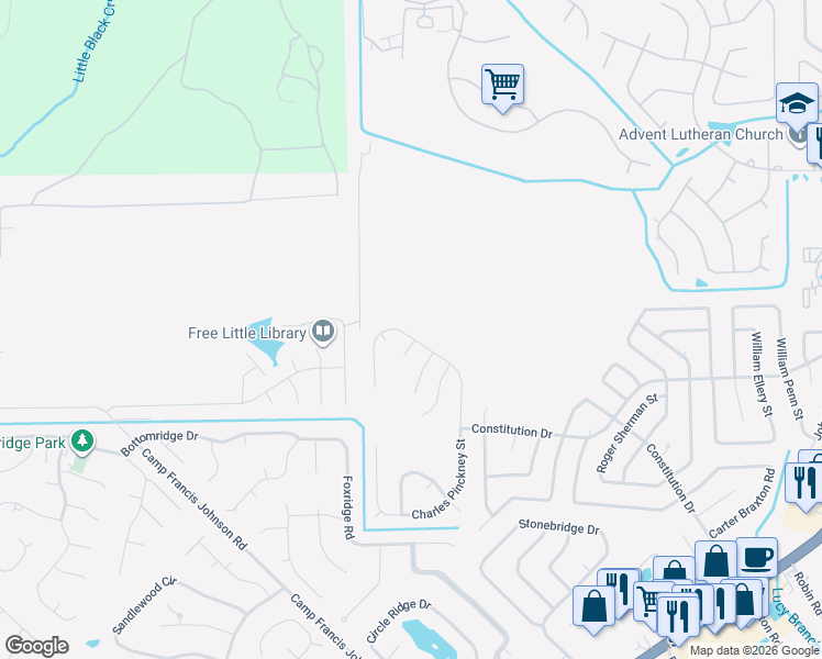 map of restaurants, bars, coffee shops, grocery stores, and more near 495 Charles Pinckney Street in Orange Park