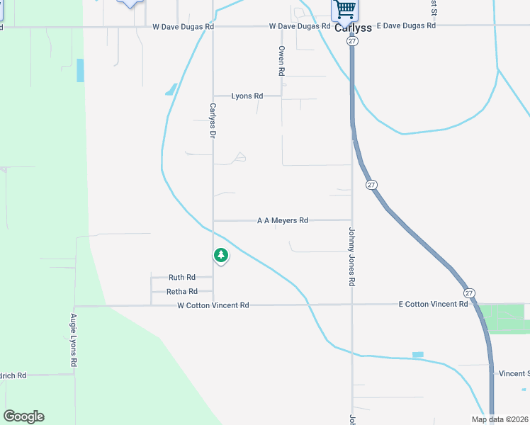 map of restaurants, bars, coffee shops, grocery stores, and more near 397 A A Meyers Rd in Sulphur