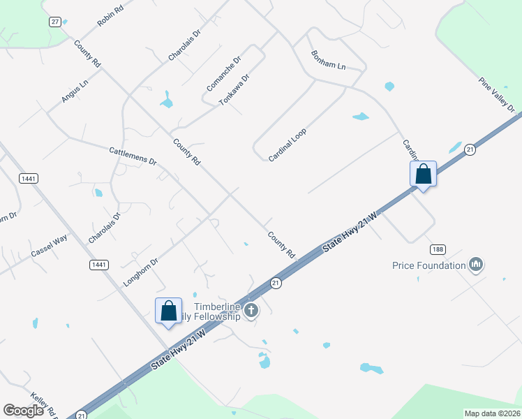 map of restaurants, bars, coffee shops, grocery stores, and more near 149 County Road in Paige