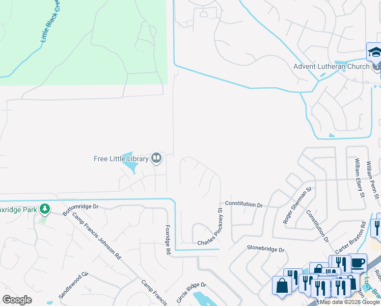 map of restaurants, bars, coffee shops, grocery stores, and more near 495 Charles Pinckney Street in Orange Park