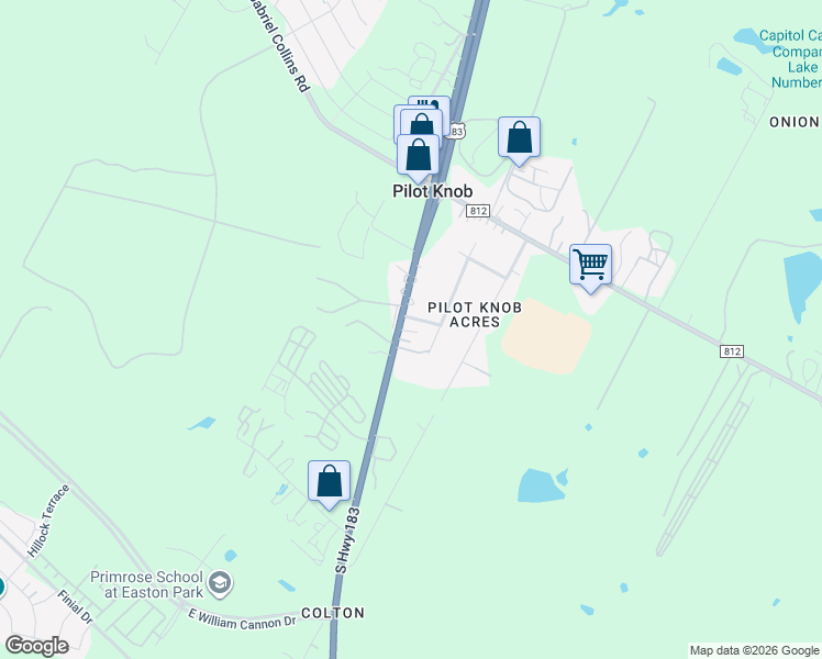 map of restaurants, bars, coffee shops, grocery stores, and more near 6902 Viewing Place in Austin