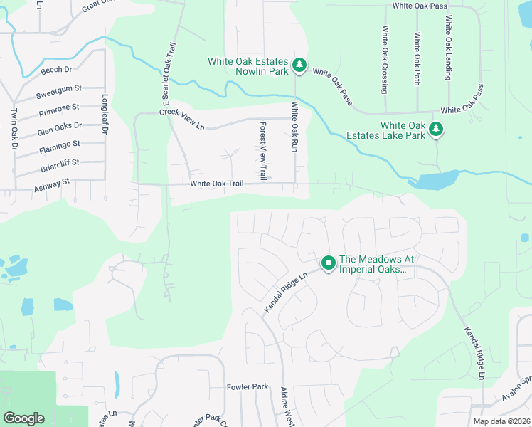 map of restaurants, bars, coffee shops, grocery stores, and more near 2810 Wilde Redbud Lane in Conroe