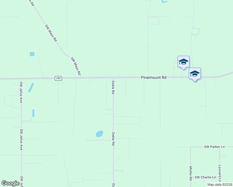 map of restaurants, bars, coffee shops, grocery stores, and more near 376 Dekle Road in Lake City