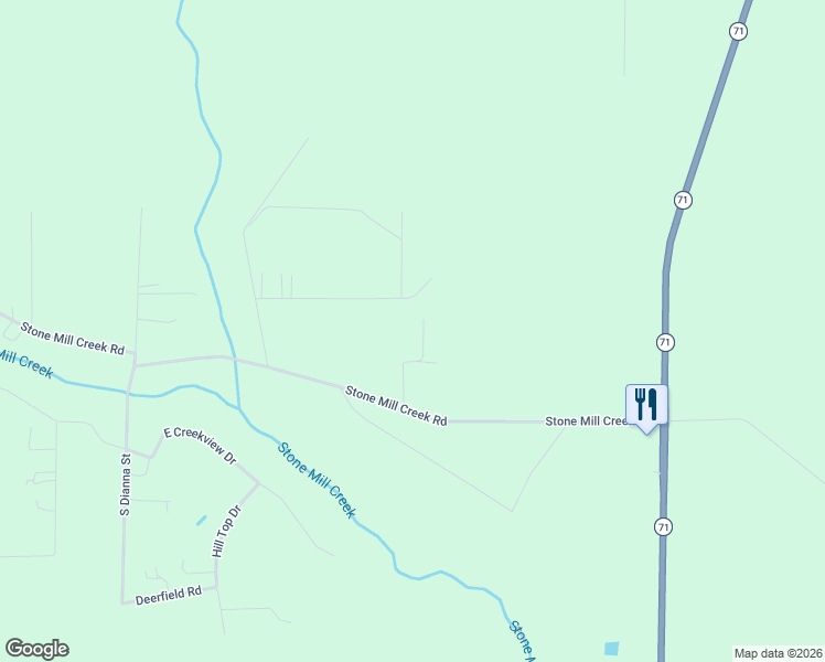 map of restaurants, bars, coffee shops, grocery stores, and more near 325 Fieldstone Lane in Wewahitchka