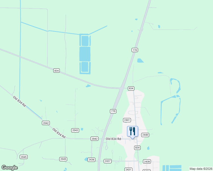 map of restaurants, bars, coffee shops, grocery stores, and more near 6088 Farm to Market 834 in Hull