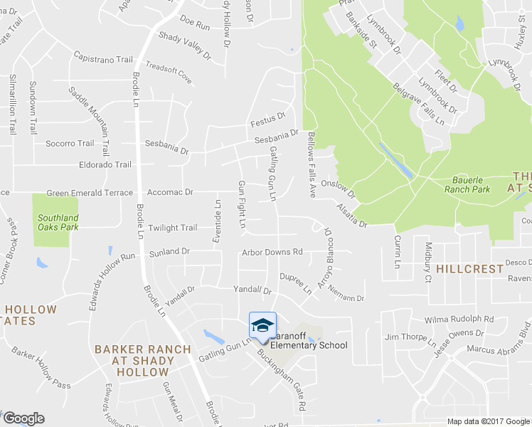 map of restaurants, bars, coffee shops, grocery stores, and more near 3000 Shoot Out Court in Austin