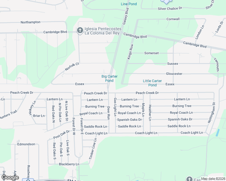 map of restaurants, bars, coffee shops, grocery stores, and more near 26845 Peach Creek Drive in New Caney