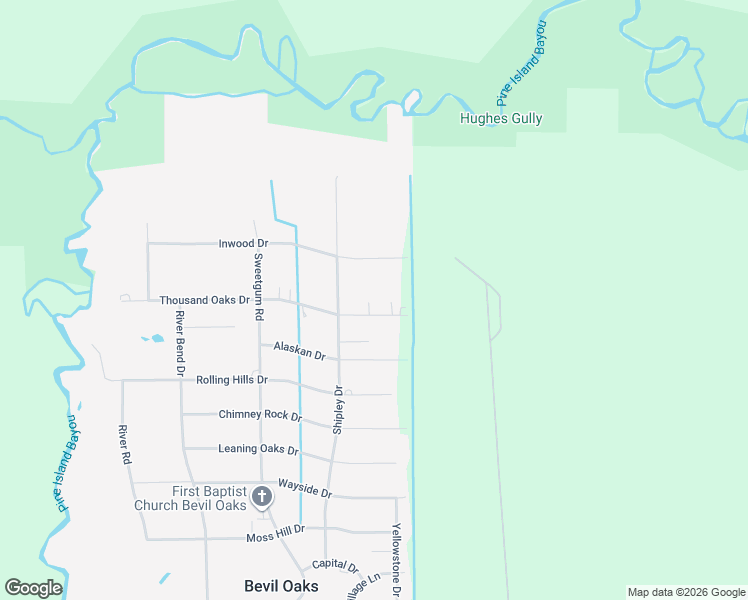 map of restaurants, bars, coffee shops, grocery stores, and more near 13340 Thousand Oaks Drive in Beaumont