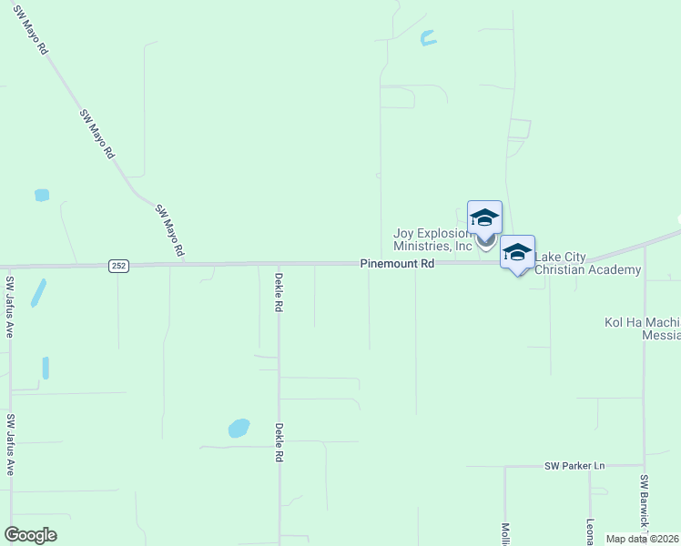 map of restaurants, bars, coffee shops, grocery stores, and more near 3575 Pinemount Road in Lake City