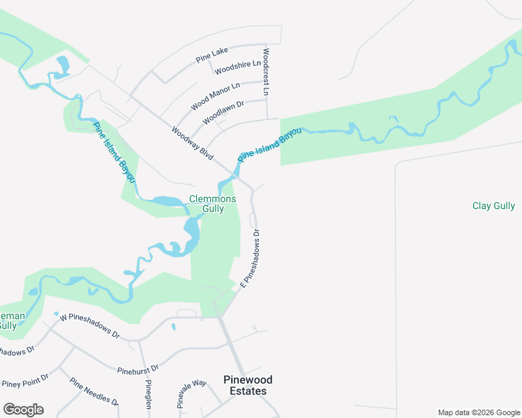 map of restaurants, bars, coffee shops, grocery stores, and more near 1261 East Pineshadows Drive in Sour Lake