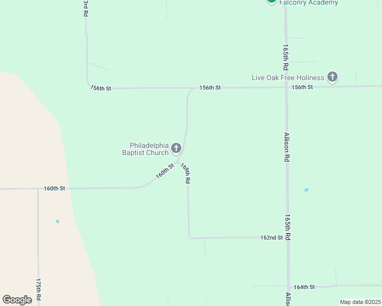 map of restaurants, bars, coffee shops, grocery stores, and more near 15824 169th Road in McAlpin