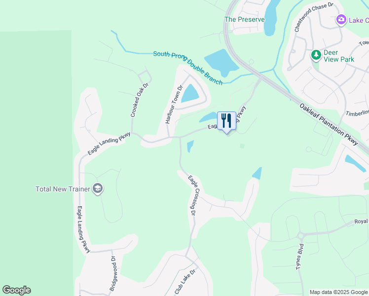 map of restaurants, bars, coffee shops, grocery stores, and more near 1311 Eagle Crossing Drive in Orange Park