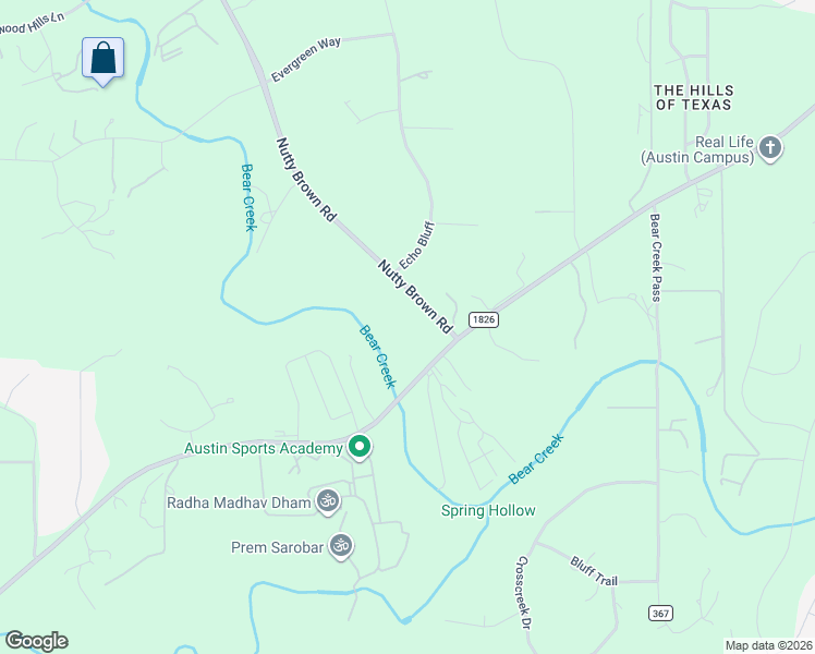 map of restaurants, bars, coffee shops, grocery stores, and more near 14600 Nutty Brown Road in Austin
