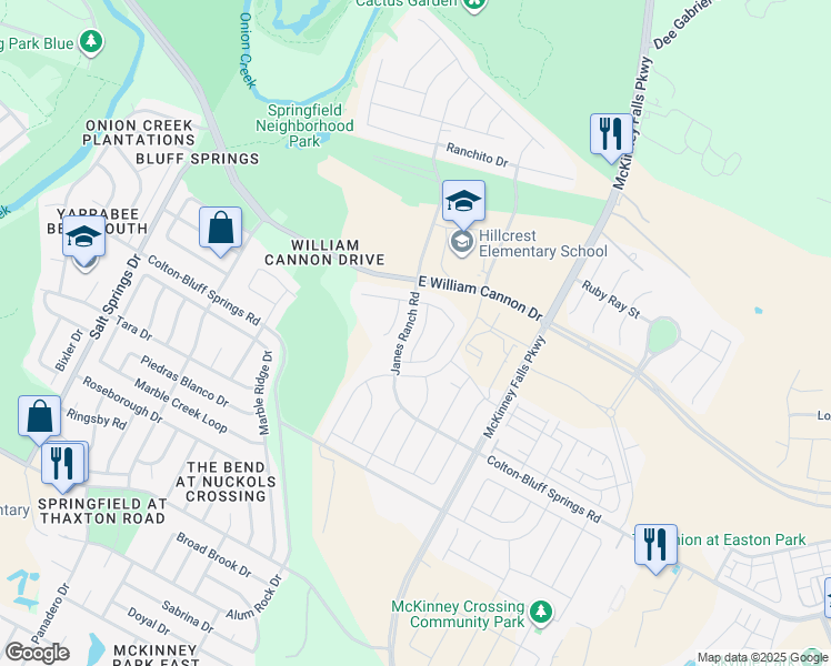 map of restaurants, bars, coffee shops, grocery stores, and more near 7208 Altidore Drive in Austin
