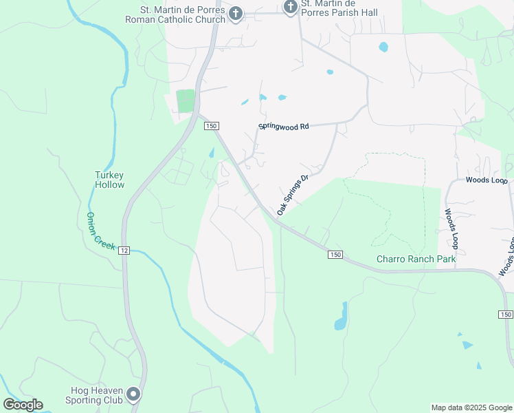 map of restaurants, bars, coffee shops, grocery stores, and more near 120 Howard Ranch Lane in Driftwood