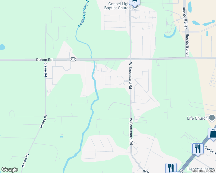 map of restaurants, bars, coffee shops, grocery stores, and more near 303 Tuscany Valley Drive in Lafayette