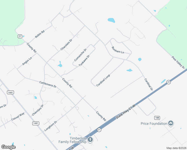 map of restaurants, bars, coffee shops, grocery stores, and more near 218 Cardinal Loop in Paige