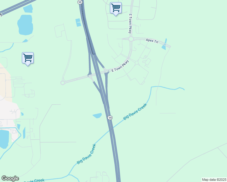map of restaurants, bars, coffee shops, grocery stores, and more near 11390 Square Street in Jacksonville