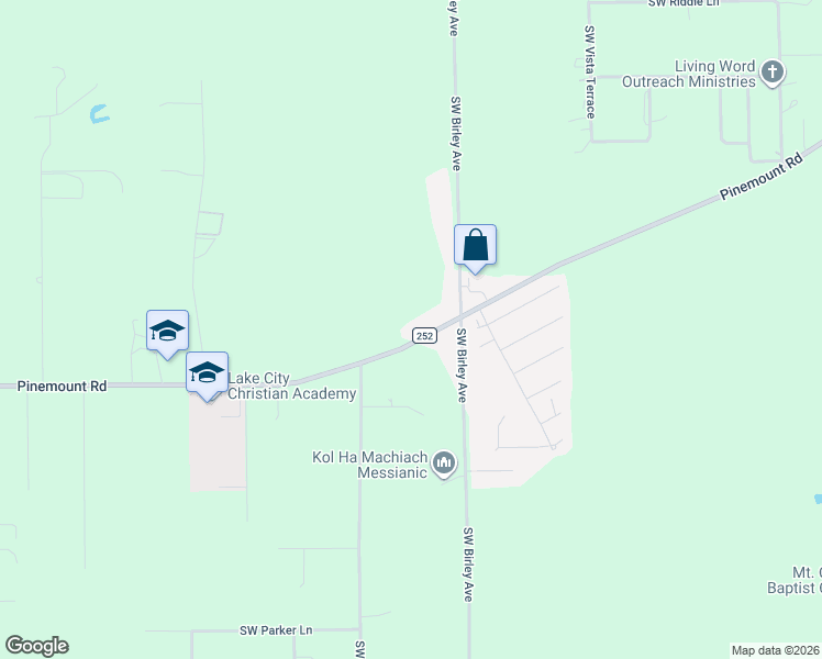 map of restaurants, bars, coffee shops, grocery stores, and more near 2562 Pinemount Road in Lake City