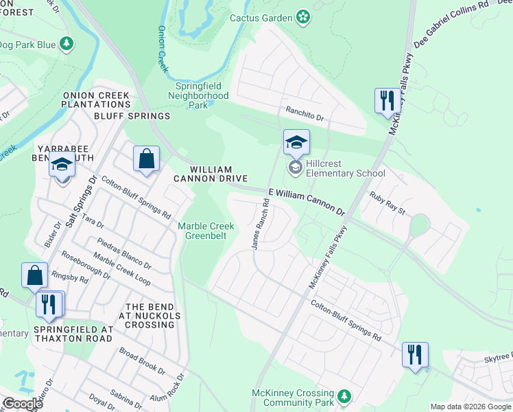 map of restaurants, bars, coffee shops, grocery stores, and more near 7208 Altidore Drive in Austin