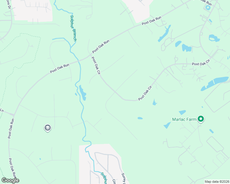 map of restaurants, bars, coffee shops, grocery stores, and more near 501 Whispering Meadow in Magnolia
