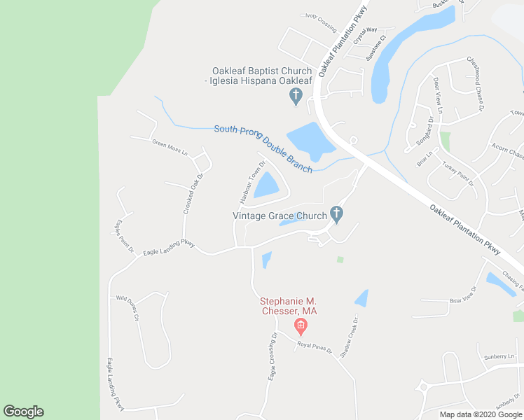 map of restaurants, bars, coffee shops, grocery stores, and more near 1107 Green Pine Circle in Orange Park