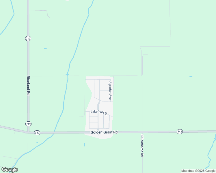 map of restaurants, bars, coffee shops, grocery stores, and more near Country Lakes Trail in Rayne