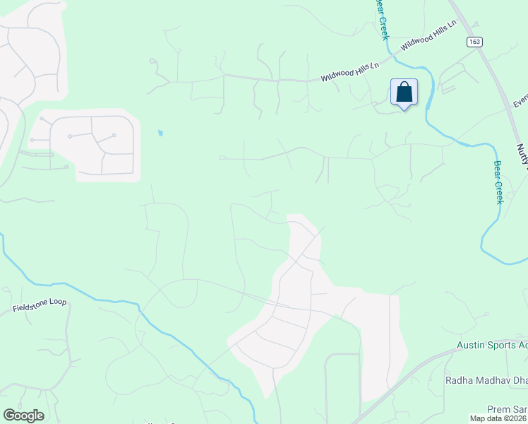 map of restaurants, bars, coffee shops, grocery stores, and more near 13801 Evergreen Way in Austin