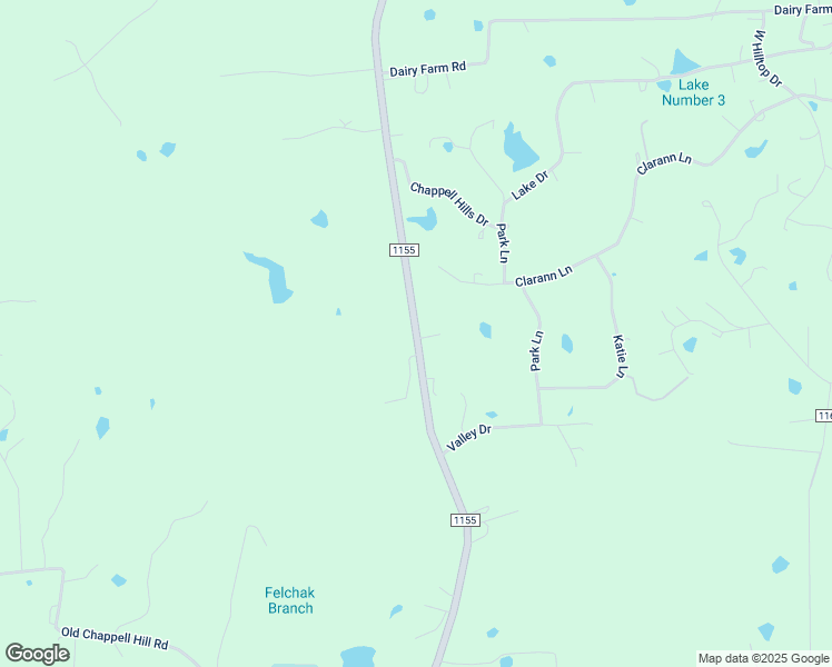 map of restaurants, bars, coffee shops, grocery stores, and more near 2447 Farm to Market 1155 in Chappell Hill