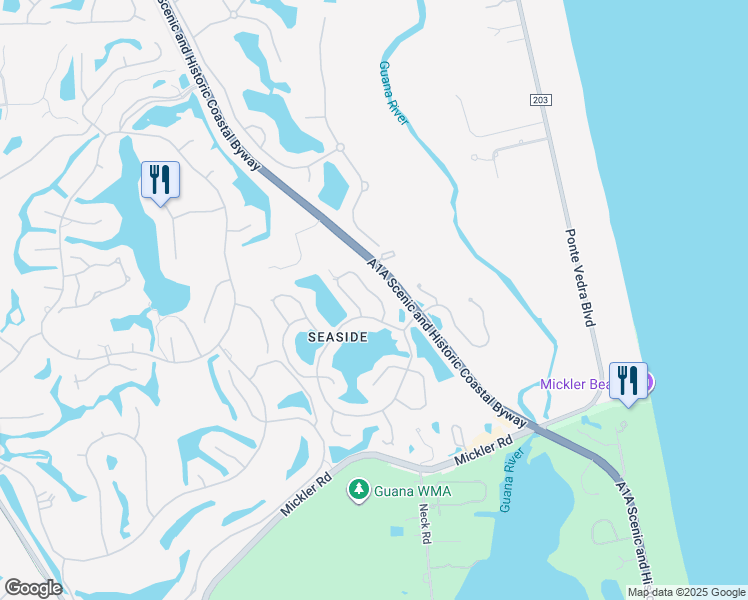 map of restaurants, bars, coffee shops, grocery stores, and more near 156 Patrick Mill Circle in Ponte Vedra Beach