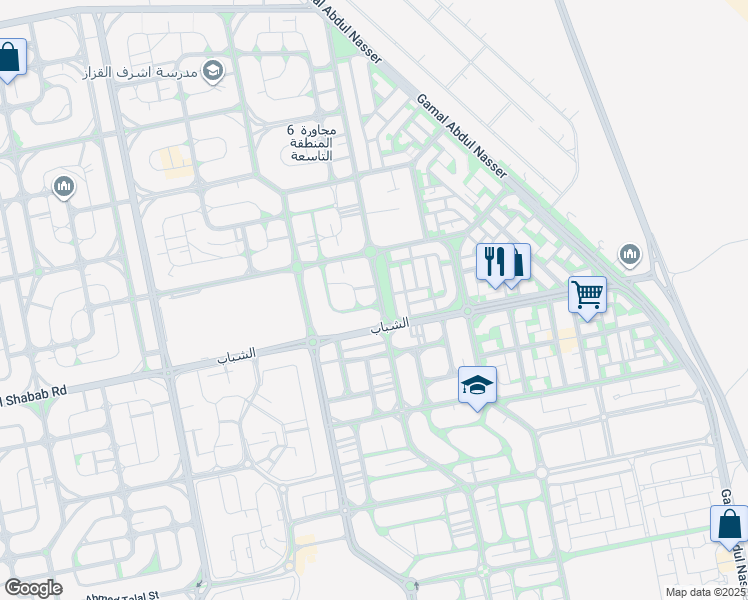 map of restaurants, bars, coffee shops, grocery stores, and more near in El Shorouk