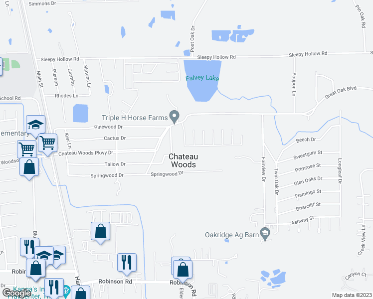 map of restaurants, bars, coffee shops, grocery stores, and more near 10252 Stone Gate Drive in Conroe