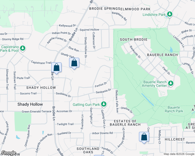 map of restaurants, bars, coffee shops, grocery stores, and more near 3114 Ammunition Drive in Austin