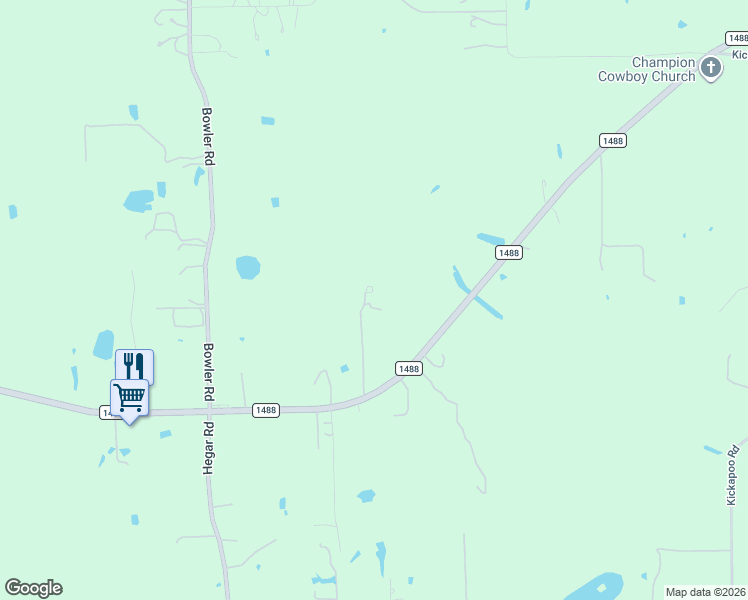 map of restaurants, bars, coffee shops, grocery stores, and more near 28898 Farm to Market Road 1488 in Waller County