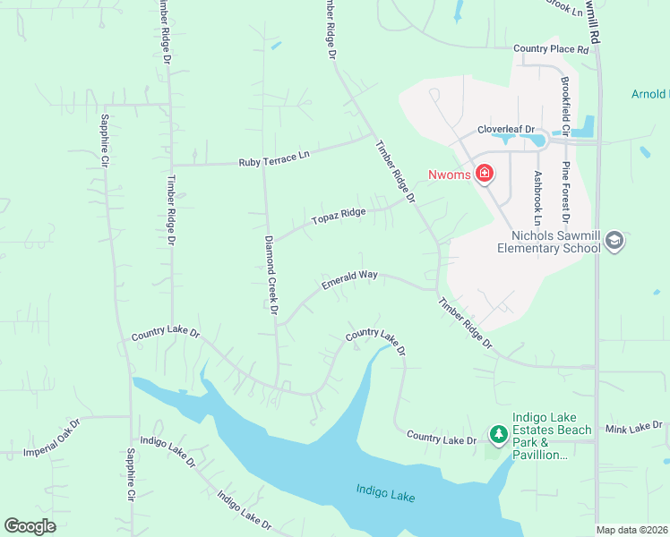 map of restaurants, bars, coffee shops, grocery stores, and more near 19918 Emerald Way in Magnolia