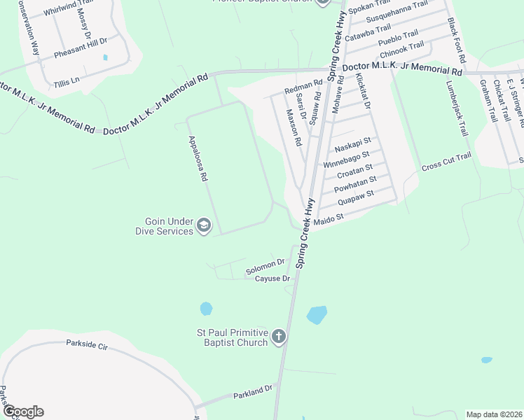 map of restaurants, bars, coffee shops, grocery stores, and more near 140 Tennessee Walker Road in Crawfordville