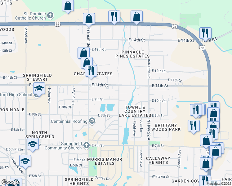 map of restaurants, bars, coffee shops, grocery stores, and more near 908 Russ Lake Drive in Panama City
